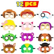 JUSLIKE GLiving Toy Story Party Supplies Masks for Kids Birthday Party Favors Dress Up Costume Mask for Kids(12 pcs)