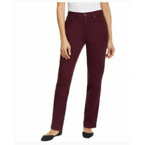 Gloria Vanderbilt Women's Classic Amanda High Rise Tapered Jean Size: 6 Short, Color: Red