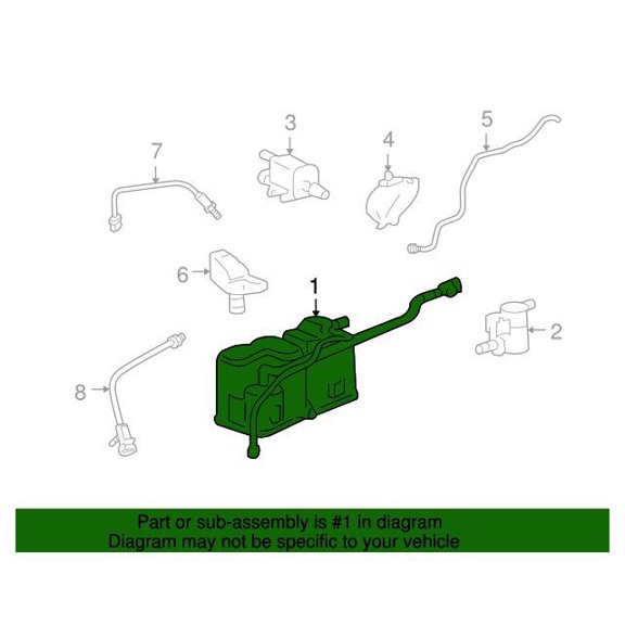 GM 15861966 Canister Kit-Evap Emis