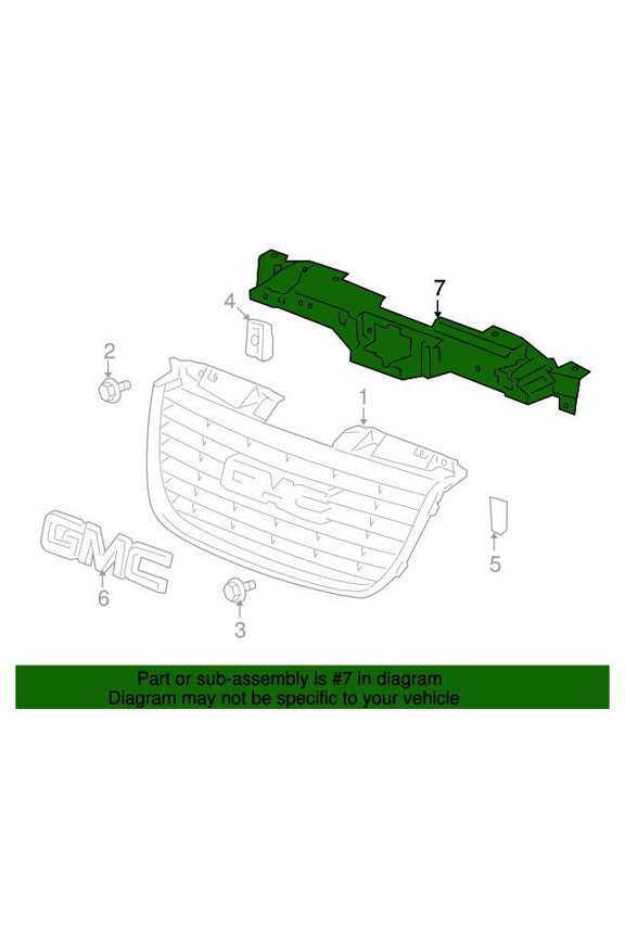 GM 15865943 Bracket Asm-Rad Grl Upr