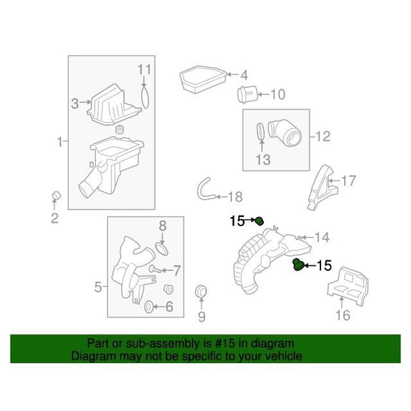 GM 15872173 Grommet Asm-Upr Int Manif Sight Shld