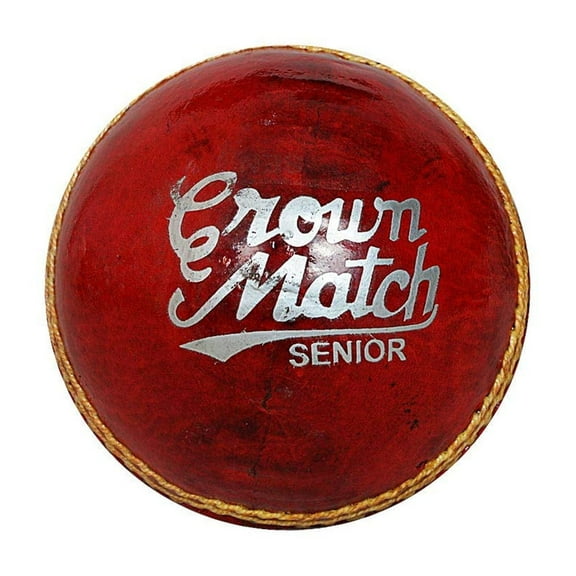GM 1600470 Crown Match Leather Cricket Ball - Red - One Size