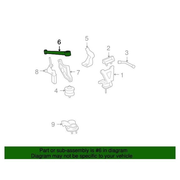 GM 20760911 Strut Asm-Eng Mt