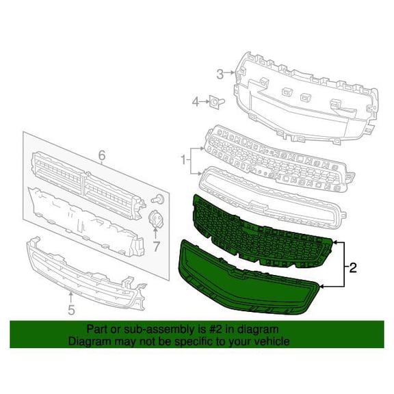 GM 20768837 Grille Asm-Rad Upr