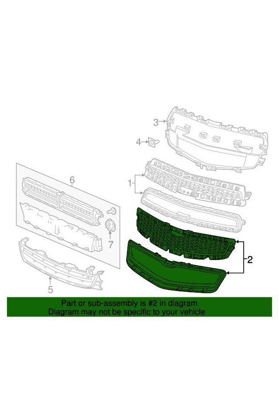 GM 20768837 Grille Asm-Rad Upr