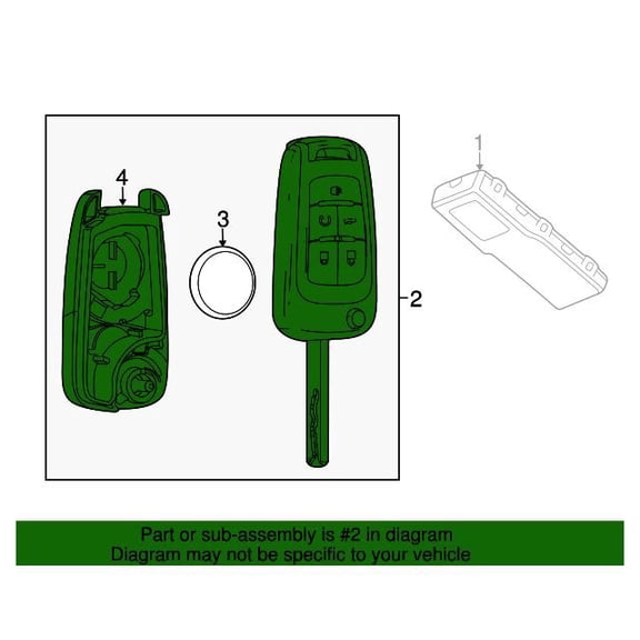 GM 20873621 Key Asm-Dr Lk & Ign Lk (Uncoded)