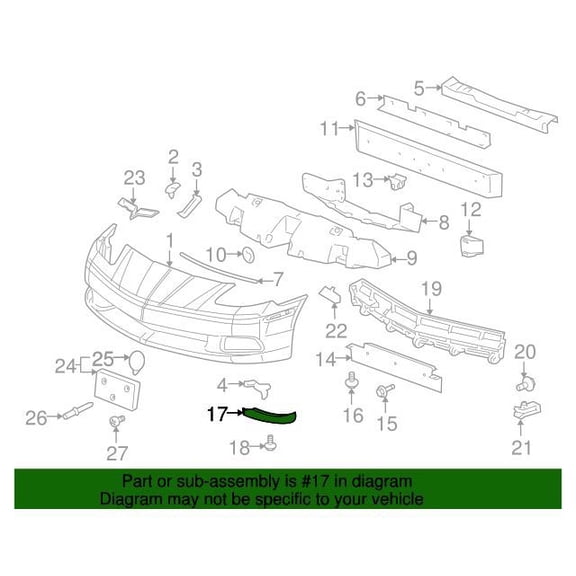 GM 20896060 Panel-Frt Bpr Otr Val