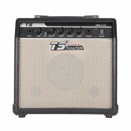 GM-215 Professional 15W Electric Guitar Amplifier Amp Distortion with 3-Band EQ 5" Speaker
