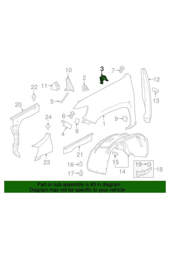 GM 22905130 Bracket Asm-F/Fdr Upr