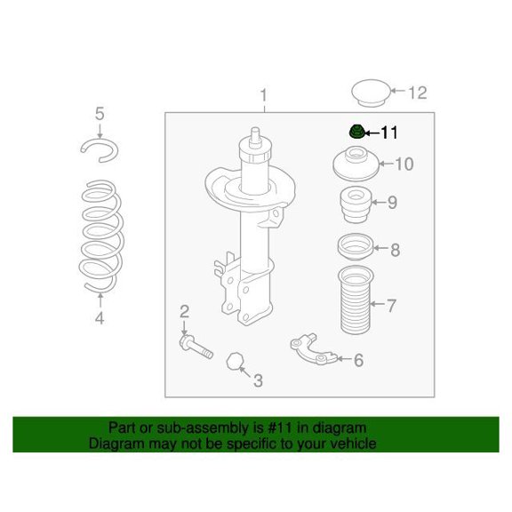 GM 24433051 Nutfrt Susp Strut Mt