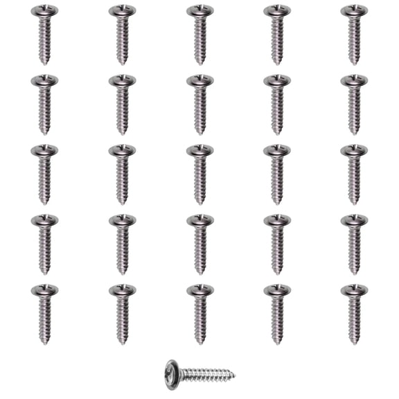 GM 25-Piece Interior | Exterior | Molding | Bezel | Trim | Door Panel | Headliner | Dash | Phillips Screws | Hardware | Chrome (#8) | FITS: Chevrolet, Buick, Oldsmobile, Pontiac, Cadillac, GMC Trucks