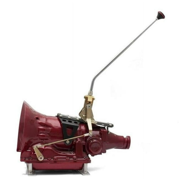GM 400 TH Single Action Automatic Transmission Shifter Kit 16 Single Bend Arm with Delux Knob
