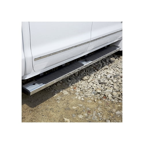 GM 84106507 6" Rectangular Assist Steps Chevrolet Silverado GMC Sierra Crew Cab Chrome