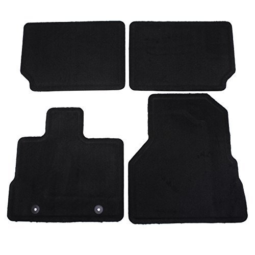 GM Accessories 22783017 Front and Rear Carpet Floor Mats in Jet Black