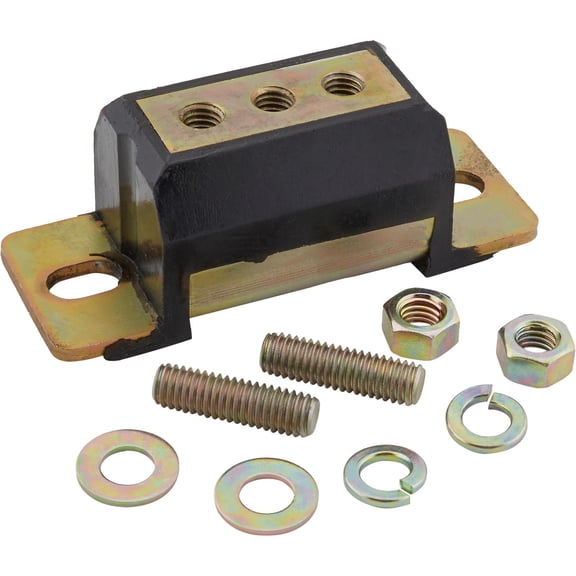 GM Automatic/Manual Transmission Mount with Polyurethane Cushion, Built-In Safety Lock, Fits Powerglide, TH200/350/400, 700R4, Saginaw, Borg-Warner, Muncie Transmissions