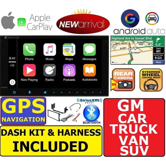GM CAR-TRUCK-VAN-SUV GPS NAVIGATION SYSTEM APPLE CARPLAY ANDROID AUTO