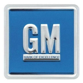 GM Emblem Door Decal Embossed Blue 1967-1974 Camaro Nova Impala Firebird GTO
