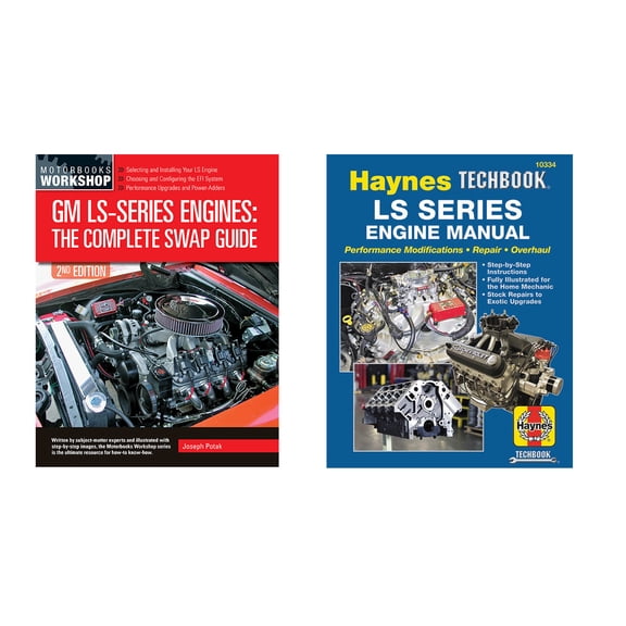 GM Engine LS-Series Complete Swap Guide & Performance Techbook 2 Book Set
