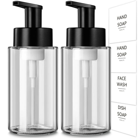 GM GMISUN Glass Foam Soap Dispenser 10oz Hand and Dish Soap Bottle for Kitchen and Bathroom