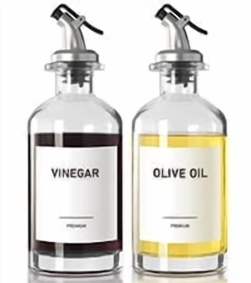 Showvigor Olive Oil Dispenser, Vinegar and Olive Oil Bottle