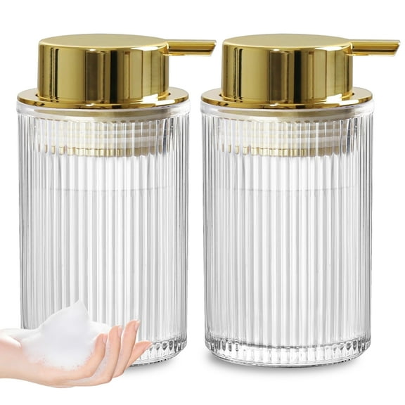 GM GMISUN Glass Soap Dispenser Foaming Soap Bottle for Kitchen and Bathroom 12oz