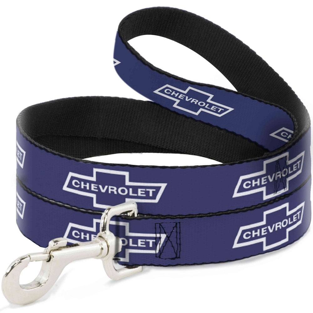 GM General Motors Pet Leash, Dog Leash, 1965 Chevrolet Bowtie Blue White, 6 Feet Long 1.0 Inch Wide
