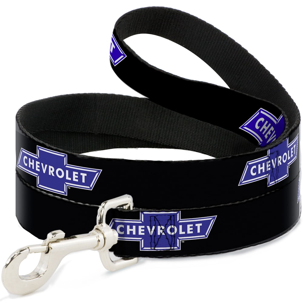 GM General Motors Pet Leash, Dog Leash, Chevy Bowtie Logo Repeat, 6 Feet Long 1.0 Inch Wide