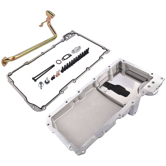 GM LS Retro Fit Oil Pan Low Profile LS1 LS2 LS3 LS6 Aluminum Pick Up, Gasket 6.0