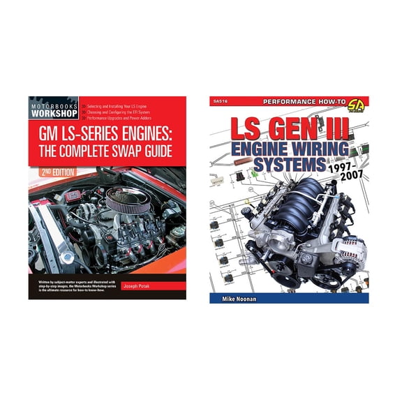 GM LS-Series Engines Complete Swap Guide & LS Gen III Engine Wiring Systems 1997-2007 (2 Book Set)