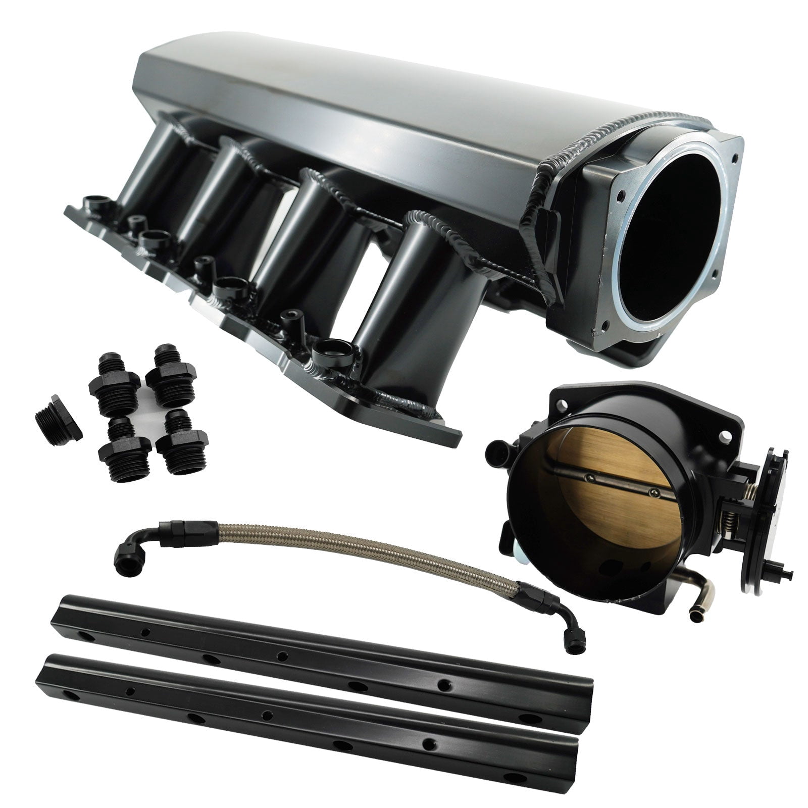 GM LS7 Intake Manifold Fabricated Aluminum 102mm EFI Fuel Injection Sheet LS USA