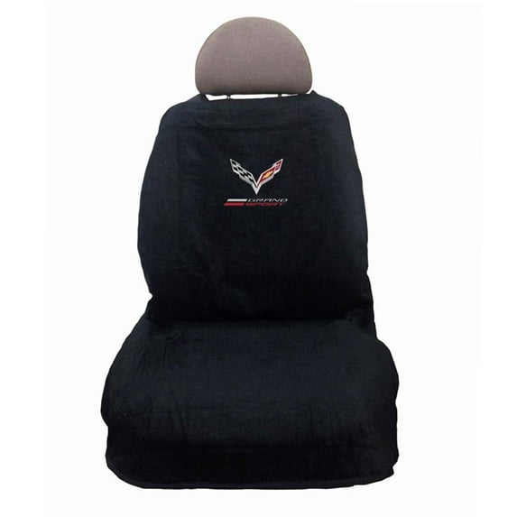 GM Licensed C7 Grand Sport Corvette Seat Covers - Black Set of 2