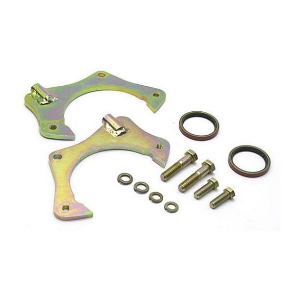 Speedway Motors GM Midsize Caliper Bracket Set for Mustang II Spindle, 7.00 Inch Hole Centerline, .31 Inch Thick Steel Mounting Plates, Disc Brake Conversion