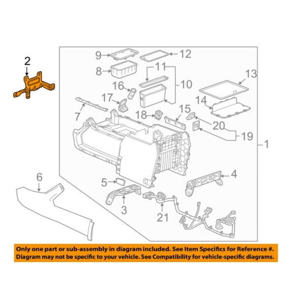 GM OEM Center-Console Assembly Front Bracket 22776807
