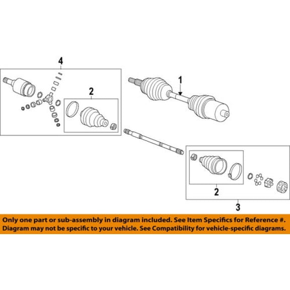 GM OEM-Front CV Axle Joint Boot 95908469