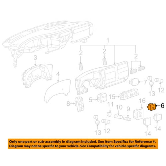 GM OEM Overhead Roof Console-Indicator 25828898