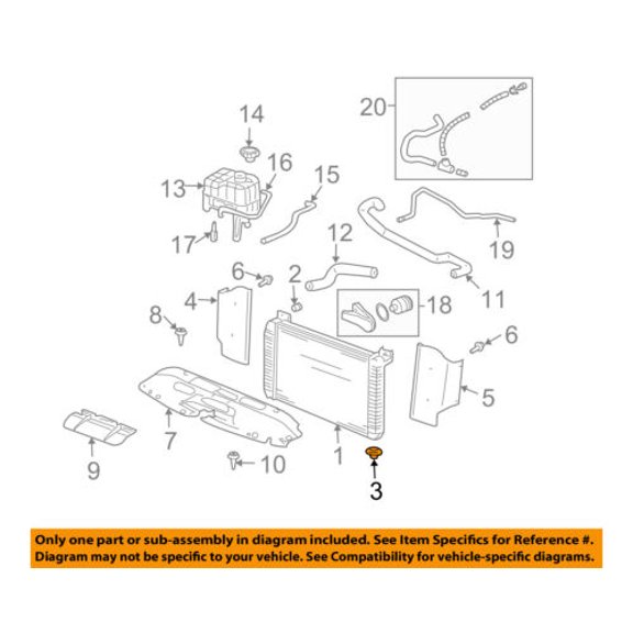 GM OEM-Radiator Lower Insulator 89019121