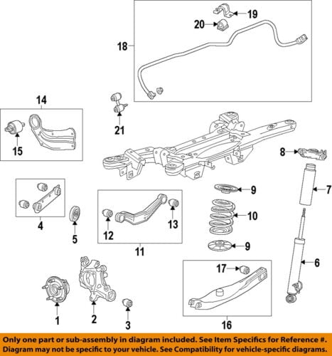GM OEM Rear-Trailing Control Arm Bushing 22927294 - Walmart.com