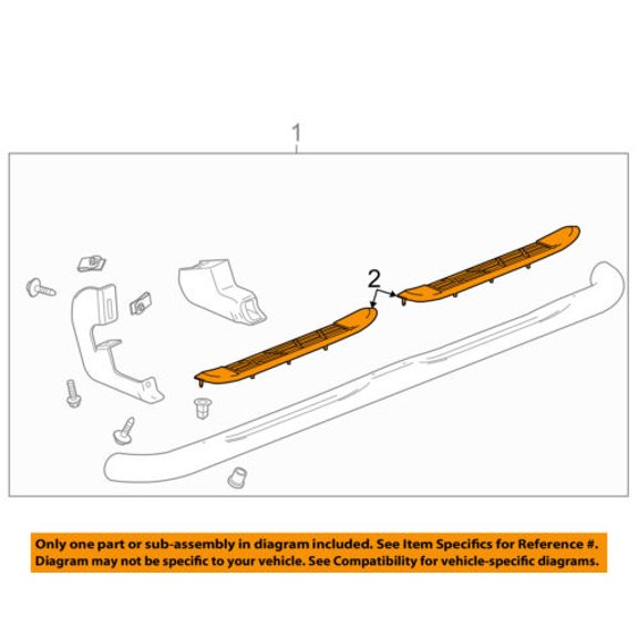 GM OEM Running Board-One Step Pad 19203047 - Single