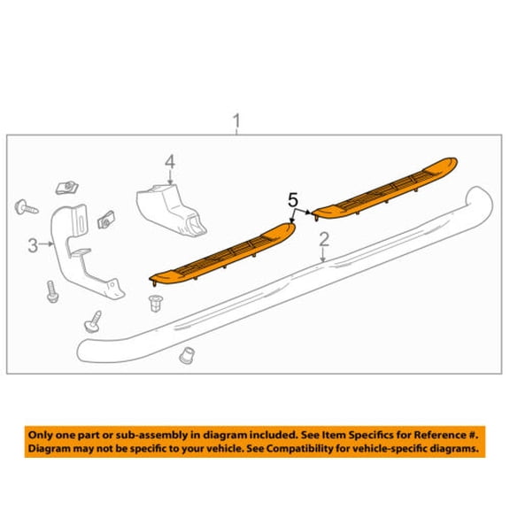 GM OEM Running Board-Step Pad 84106539