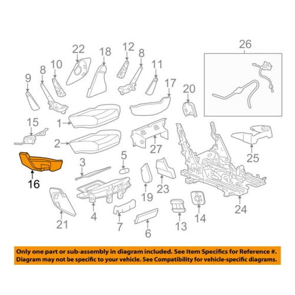 GM OEM Second Row Back Rear Seat-Outer Finish Panel Right 15901473