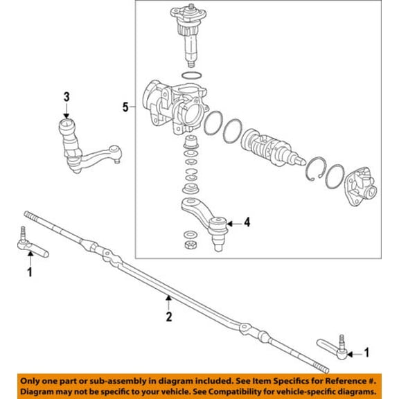 GM OEM Steering Gear-Center Link 19256657