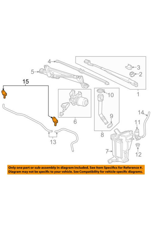 GM OEM Windshield Wiper Washer-Nozzle Spray Jet Right 95238491