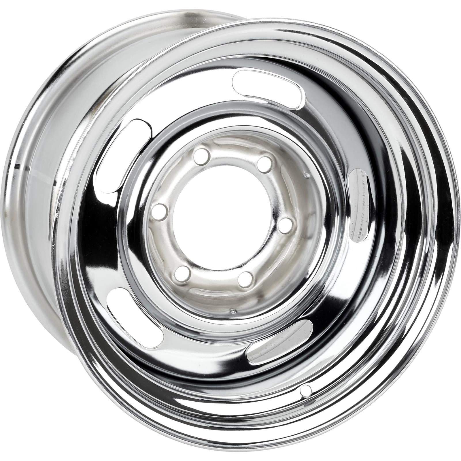 Wheel For Rally 15x7 Chrome GM Rally Truck Wheel with 6x5.5 Inch Bolt Pattern, Includes ...