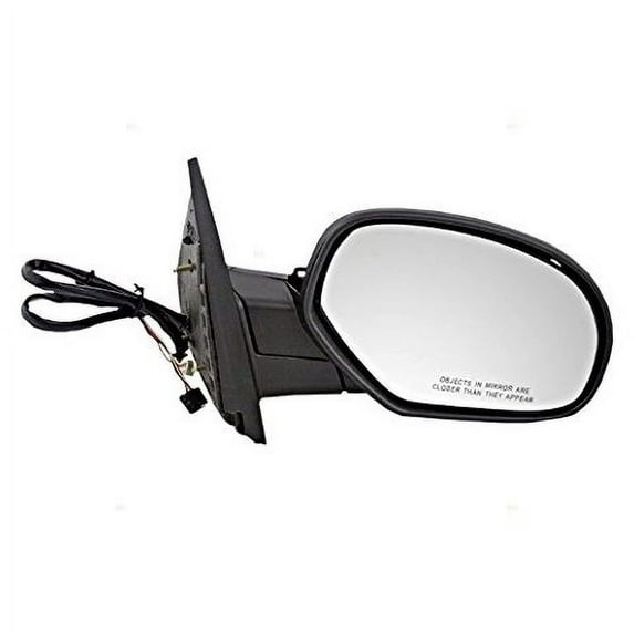 GM Right Pass Mirror Power Text Black w/ Heat, Light, Manual Fold