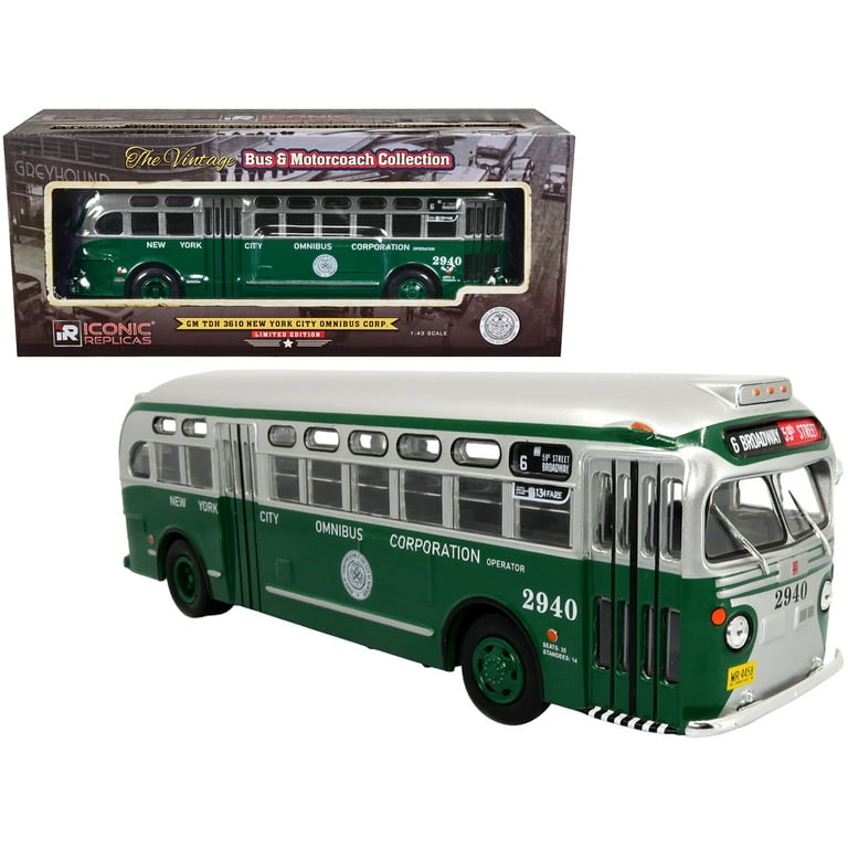 お待たせ! GM TDH 3610 New York City Omnibus Corp. Bus  ミニカー