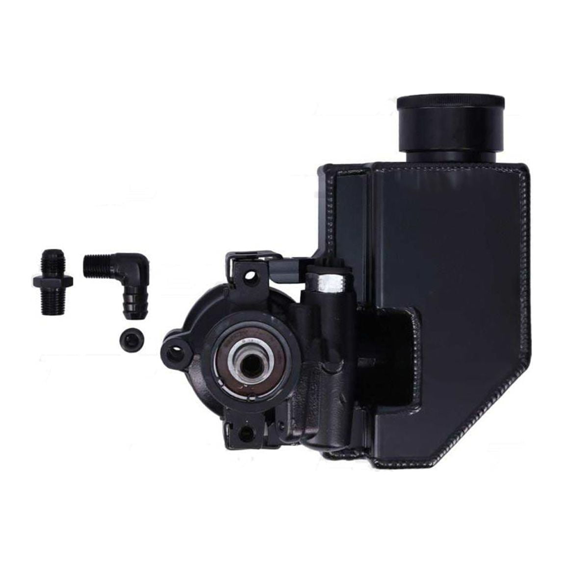 GM Type II Power Steering Pump w/Fabricated Reservoir, Black