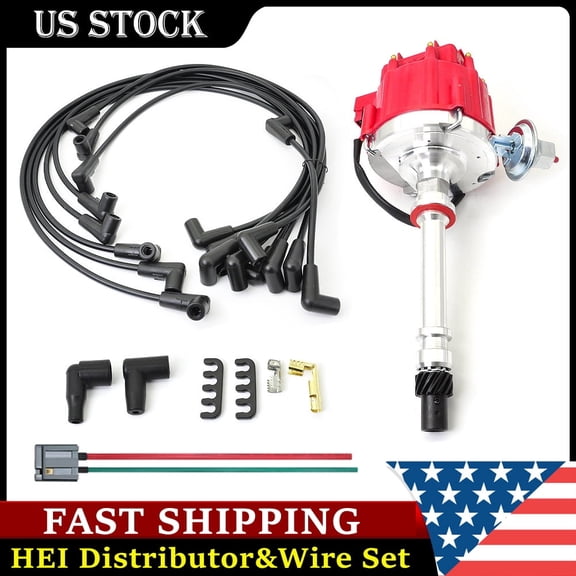 GM08 HEI Distributor & Wire & Pigtail for 65K Volt 9000RPM SBC BBC 350 454, Automotive Electrical Part, Durable High Performance, Ignition System, Repair, Precision Engineering, Ignition Component