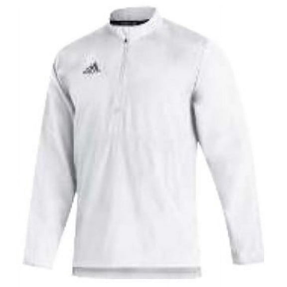 GM1849 Adidas Sideline 21 Long Sleeve 1/4 Zip White/Grey 3XL
