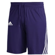 GM2463 Adidas Men's 3-Stripes Knits Shorts Purple/White M