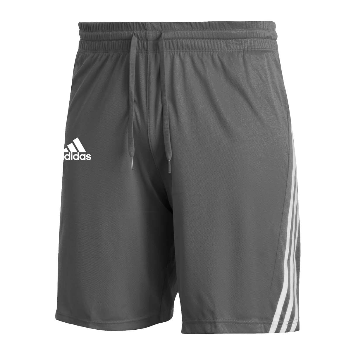 GM2489 Adidas Men s 3 Stripes Knits Shorts Grey Four White 2XL